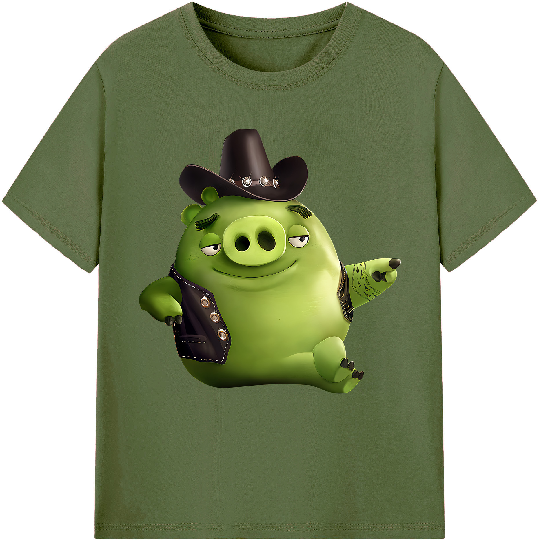 （画像用） Angry Birds アングリーバード 綿100％半袖Tシャツ（フロントプリント）
